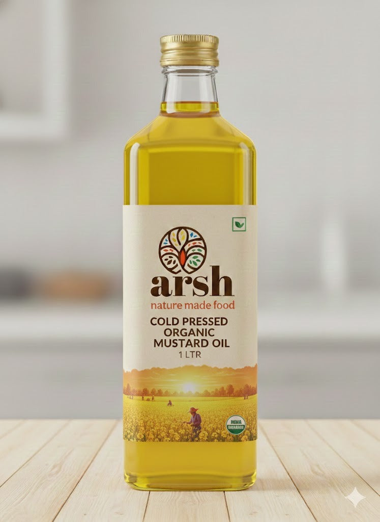 Cold Pressed Organic Mustard Oil - 1 Litr