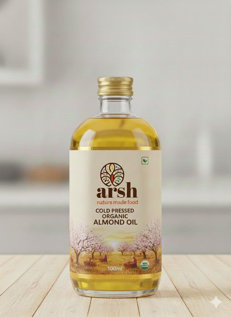 Cold Pressed Organic Almond Oil - 100 ml