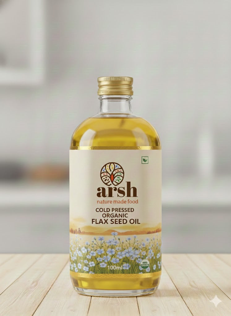 Cold Pressed Organic Flax Seed Oil - 100ml