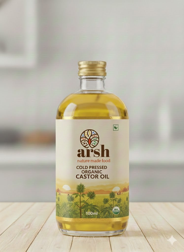 Cold Pressed Organic Castor Oil - 100ml